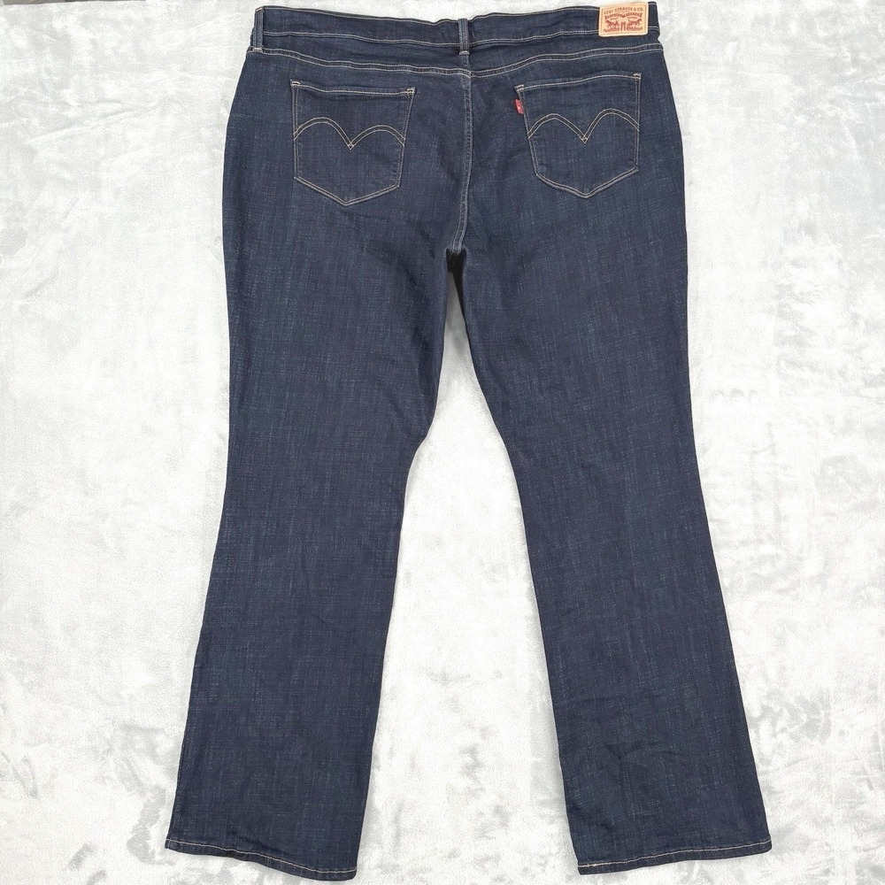 Levi's Classic Bootcut Jeans‎ Womens 24W (Fits 43x31.5) Dark Wash Stretch Denim